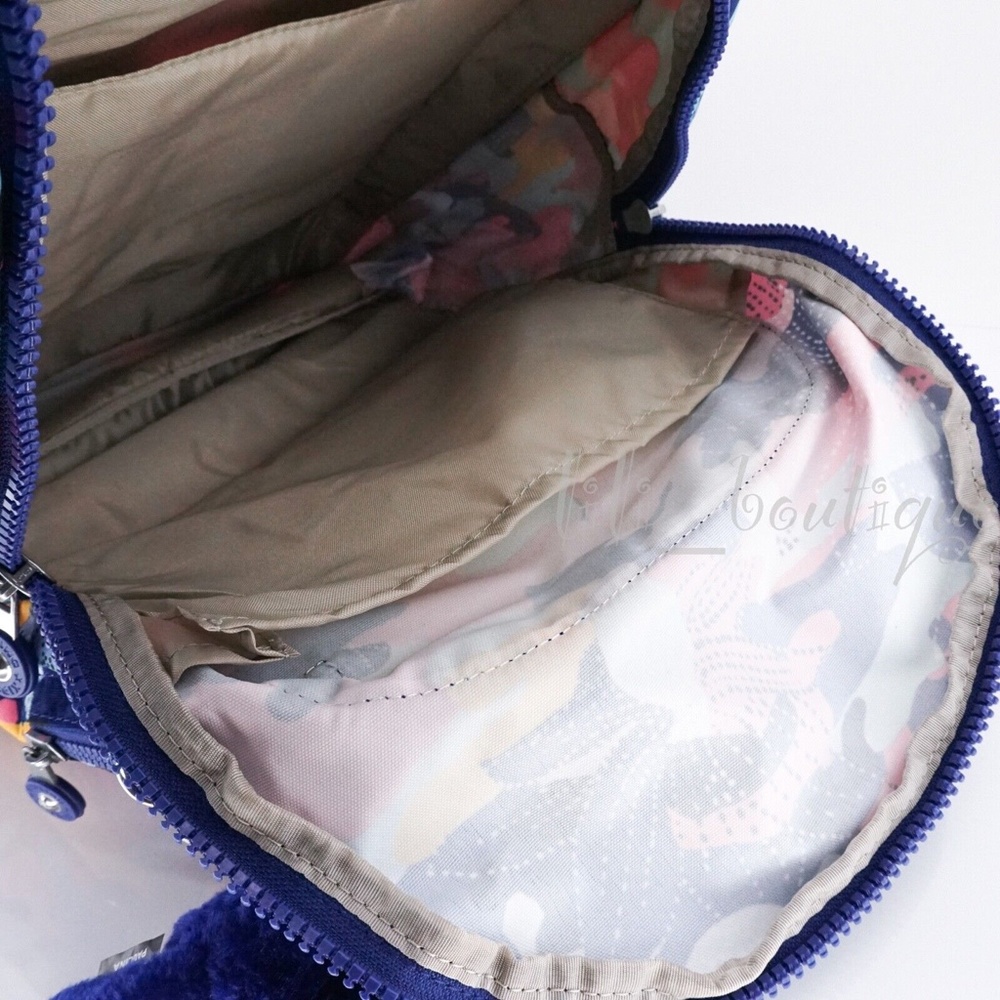 NWT Kipling BP4361 Seoul Go Backpack Laptop Travel Bag Nylon Dazzling Lily Multi - Picture 5 of 12